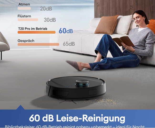 Робот-пилосос Ultenic T20 Pro з функцією миття підлоги